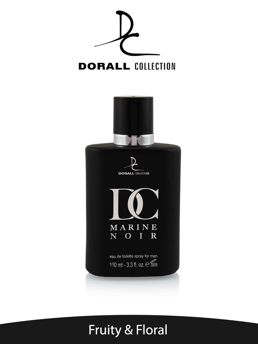 DC Marine Noir By Dorall Collection, Eau De Toilette, 100 mL Spray Cologne For Men (Pack of 2)