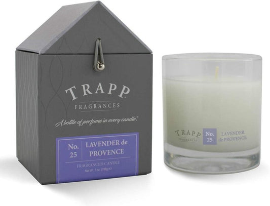 Trapp Signature Lavender De Provence Scented Candle - 7 Oz | Aromatic Home Fragrance