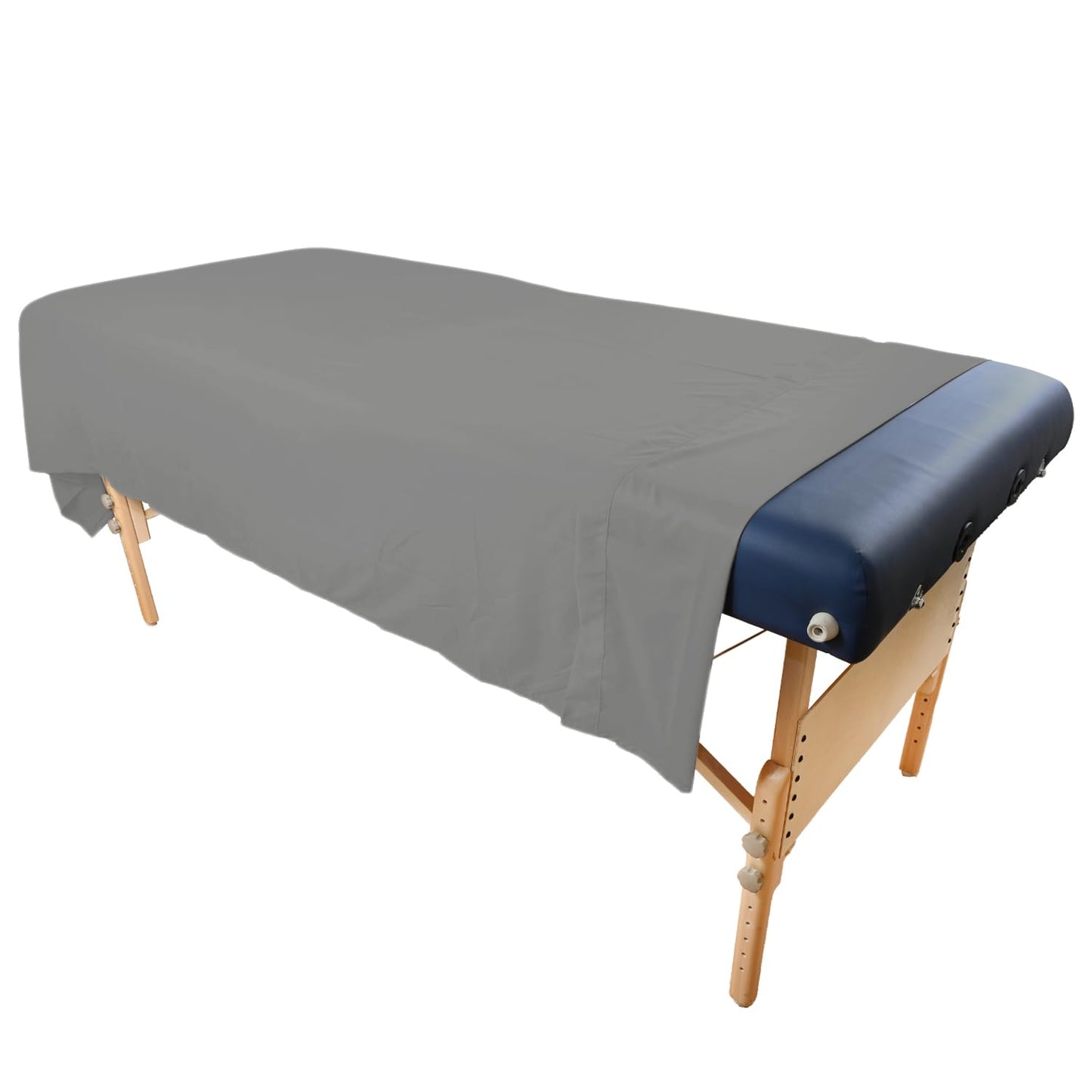 Tranquility Microfiber Massage Sheet Sets by Body Linen - Lightweight, Long-Lasting Microfiber Massage Table Sheet Set - Stain-Resistant, Soft and No Pilling - Gray