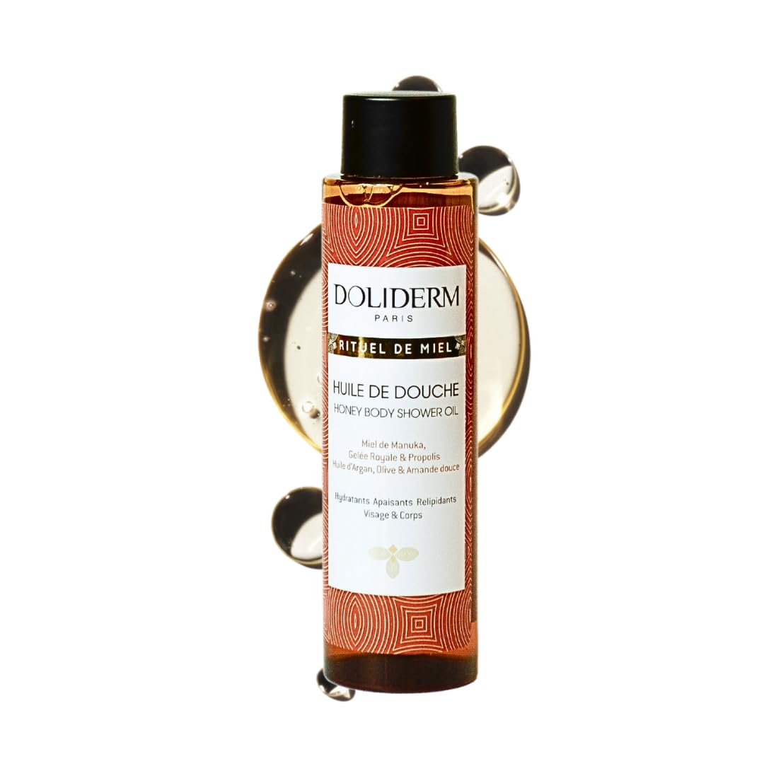 Doliderm Paris - Rituel de Miel - Honey Shower Oil, Travel size. 3.38 Fl Oz - Travel Size