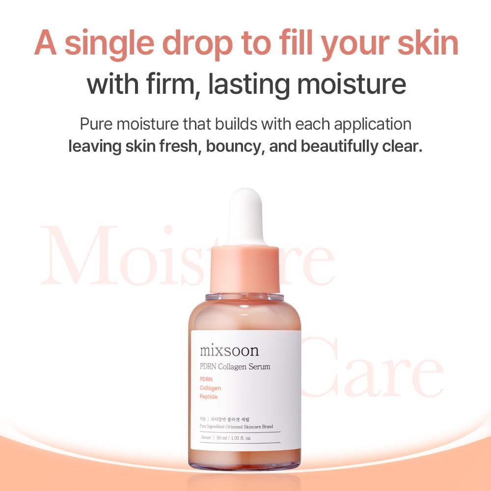 PDRN Collagen Serum - Firming & Hydrating Peptide Moisturizer | 30ml Korean Glass Skin Care