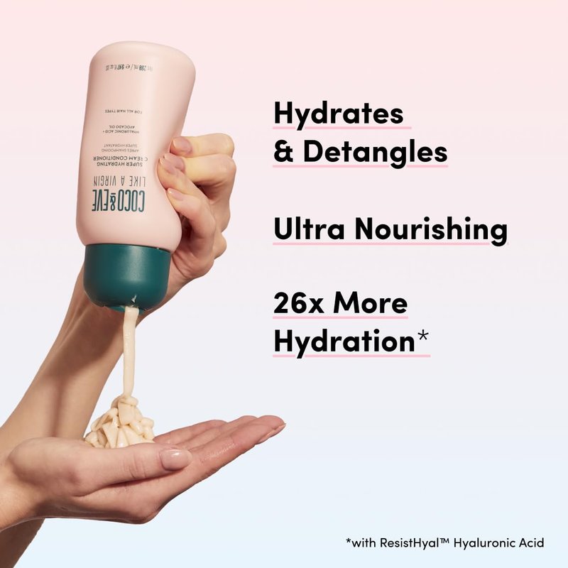 Coco & Eve Like A Virgin Super Hydrating Conditioner. Sulfate-free with Argan oil, Coconut. For any Dry, Damaged, Color, and Frizzy hair. (8.4 fl oz)