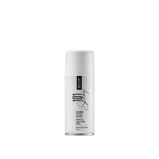 Biotop Professional 101 Flexible Hold Hairspray for Women - Enhances Shine and Tames Frizz & Fly-Aways - Buildable Volume & Texture - Flexible, Touchable Finish Without Stiffness (2.5 oz)