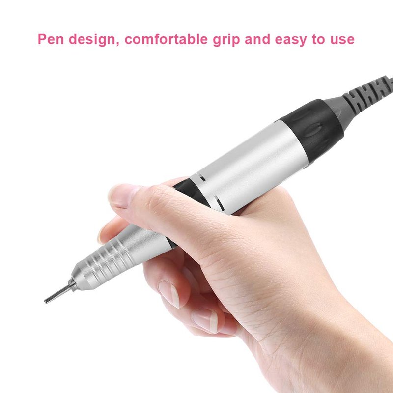 Nail Drill Handle, Nail Drill Handpiece Replacement Nails 30000 RPM Electric Nail Drill Pen Electric Nail Drill Handle Handpiece Replacement Electric File Handpiece for Electric Nail Manicure