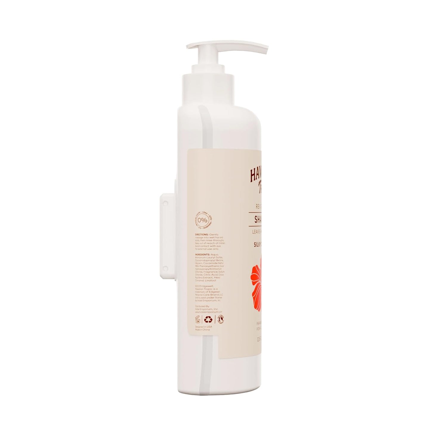 Hawaiian Tropic Silky Coconut Shampoo - SLS Free Bulk Hotel Amenities | 5 x 380ml Bottles for Airbnb & Vacation Rentals