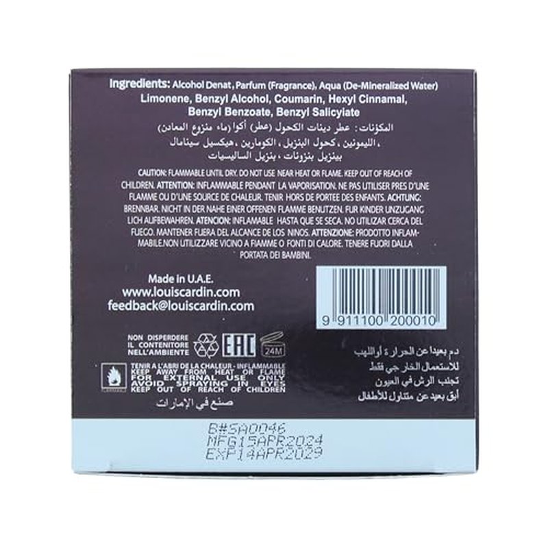 Louis Cardin Sacred EDP For Men 100ml