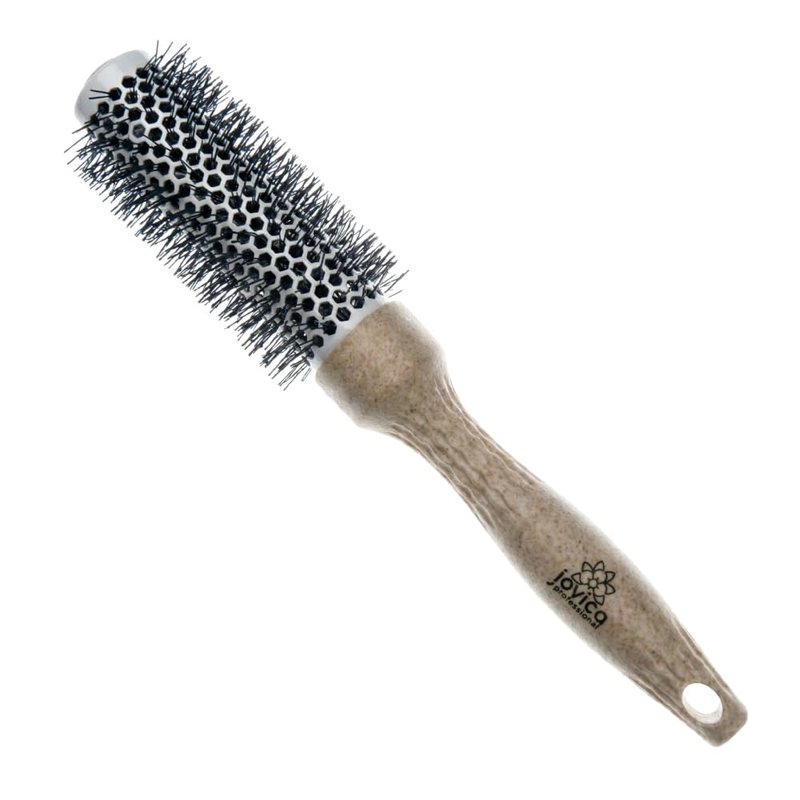 Professional 1 Inch Round Brush for Blowout & Blow Dry Styling – Ceramic Ionic Barrel Hair Brush for Volume, Smooth Hair & Shine – Lightweight Round Brush for Short Hair & Bangs