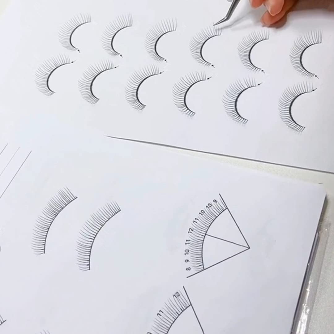 Jegapluso Lashes Training Exercise for Beginners Professional Eyelash Extensions Exercise Book