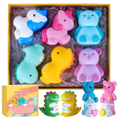 Bath Bombs for Kids, Organic Bubble Bath Kids Bath Bombs for Girls & Boys, Valentine Easter Christmas Basket Stuffers, Teen Girl Gifts Trendy Stuff, Party Favors