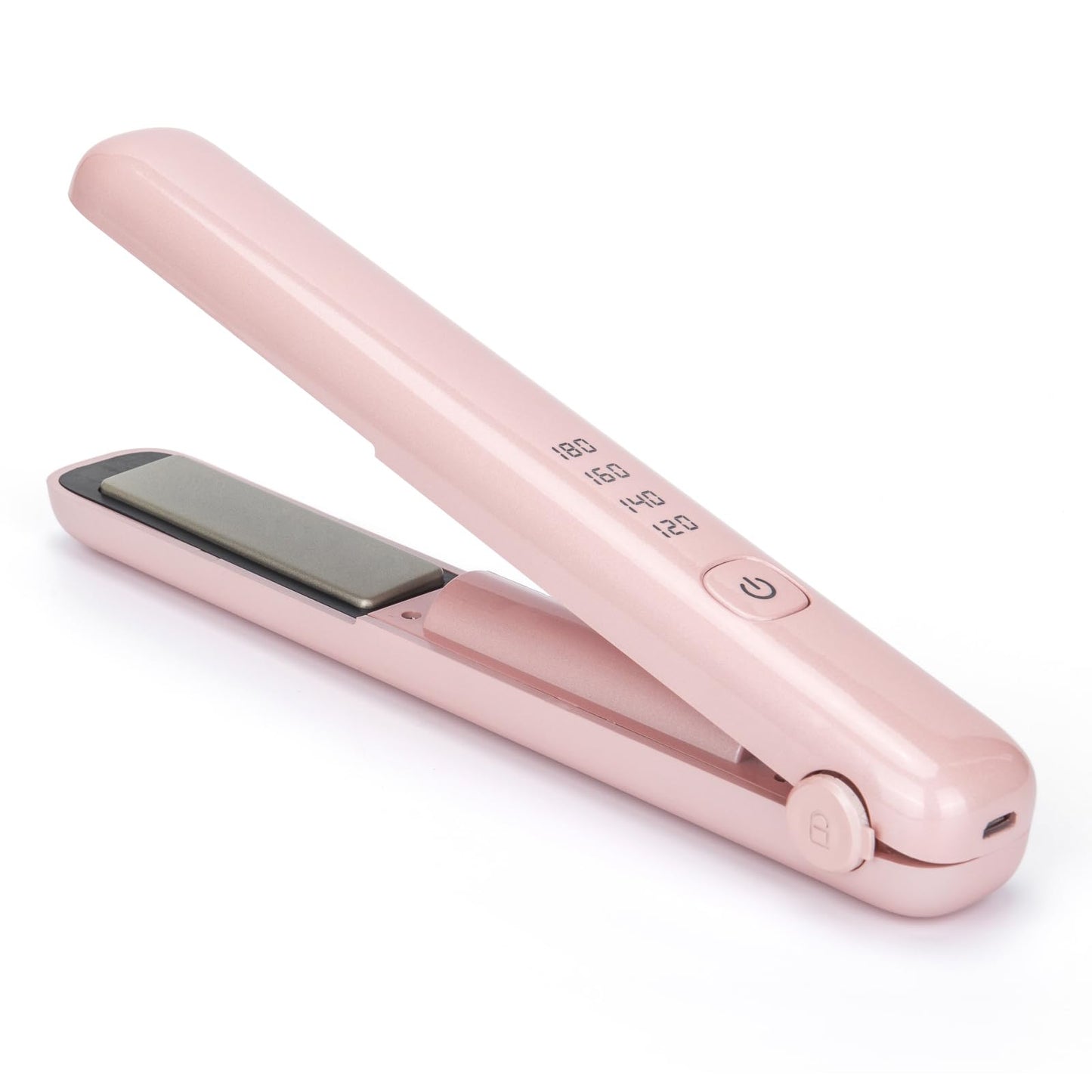 Cordless Hair Straightener & Curling Iron – Rechargeable with 45-Min Runtime for Salon-Perfect Results at Home (Black)