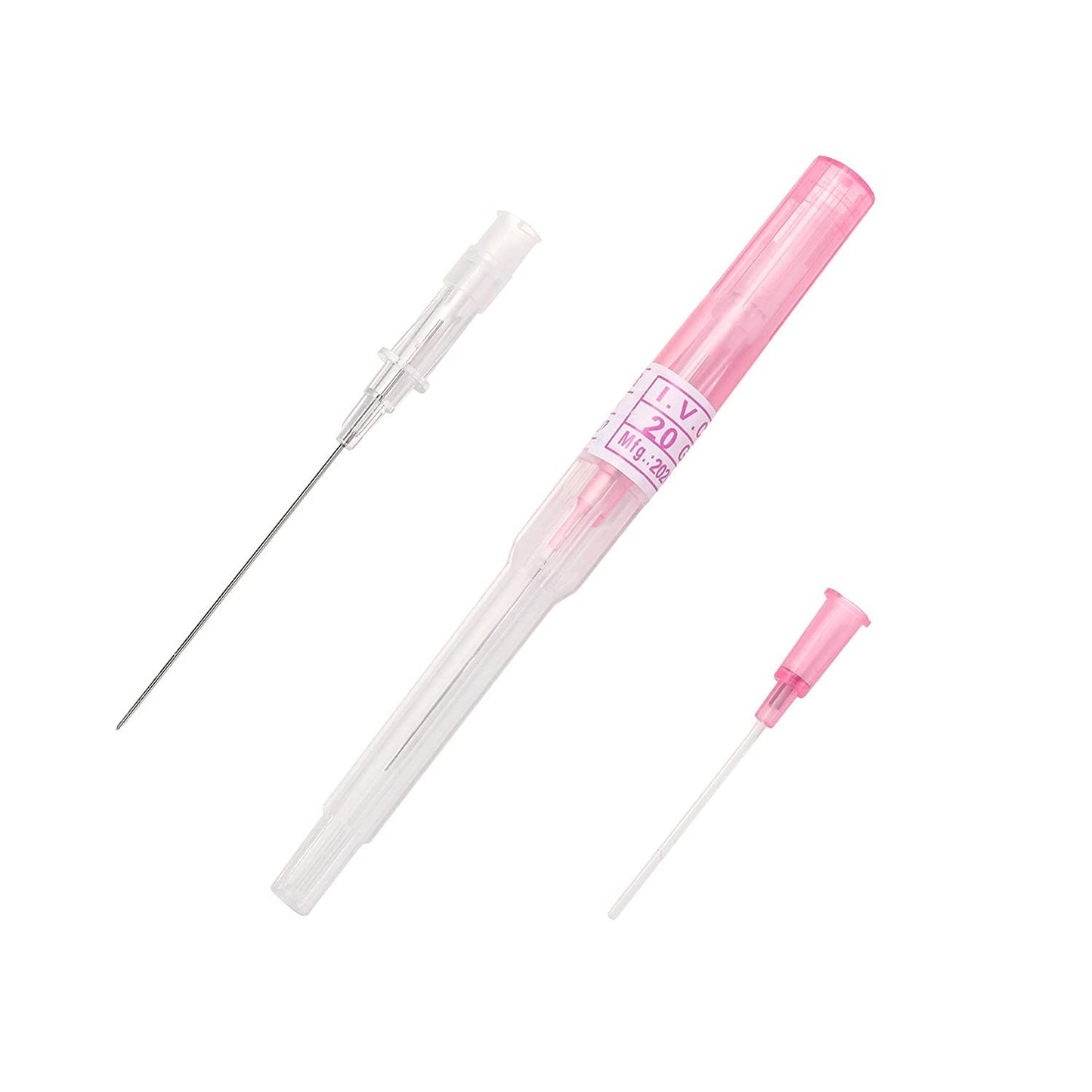 Piercing Needles,50PCS 20G IV Catheter Needles 20 Gauge Disposable Stainless Steel Hollow Body Piercing Needles for Ear Nose Belly Navel Nipple Piercing(20G)