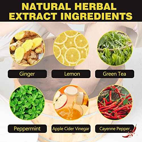 25PCS Herbal Body Detox Foot Soak Beads, Detox & Shaping Cleansing for Men and Women, Daily Rebody Body Detoxingherbs Foot Soak Beads for a Relaxing and Soothing Experience (5 Pack /25 PCS)