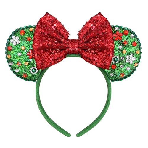 Cute Sequin Bows Mouse Ears Headband for Women - Halloween