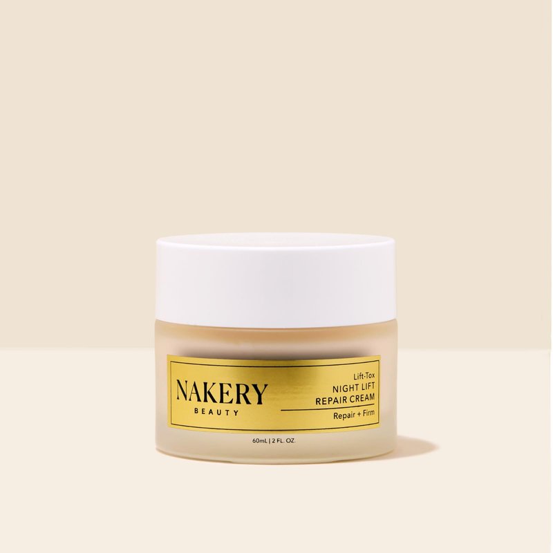 Nakery Lift-Tox Night Cream for Women - Overnight Anti Wrinkle Face Cream for Firmer & Smoother Complexion - Hydrating Night Cream for Women with Crepey Skin - Rich Night Face Cream for Mature Skin