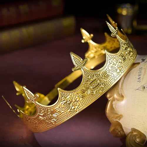 King Crown for Men Crowns Tiara for Birthday Party Costume