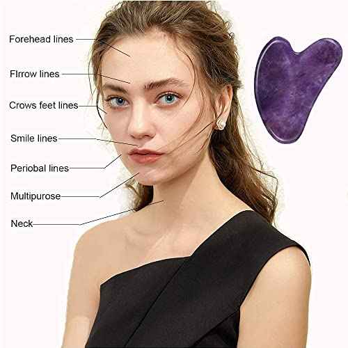 Ditind Gua Sha, Gua Sha Facial Tools, Guasha Tool for Face Tighten Skin, Gua Sha Massage Beauty Tool for Body Eyes Neck Massager with Travel Box