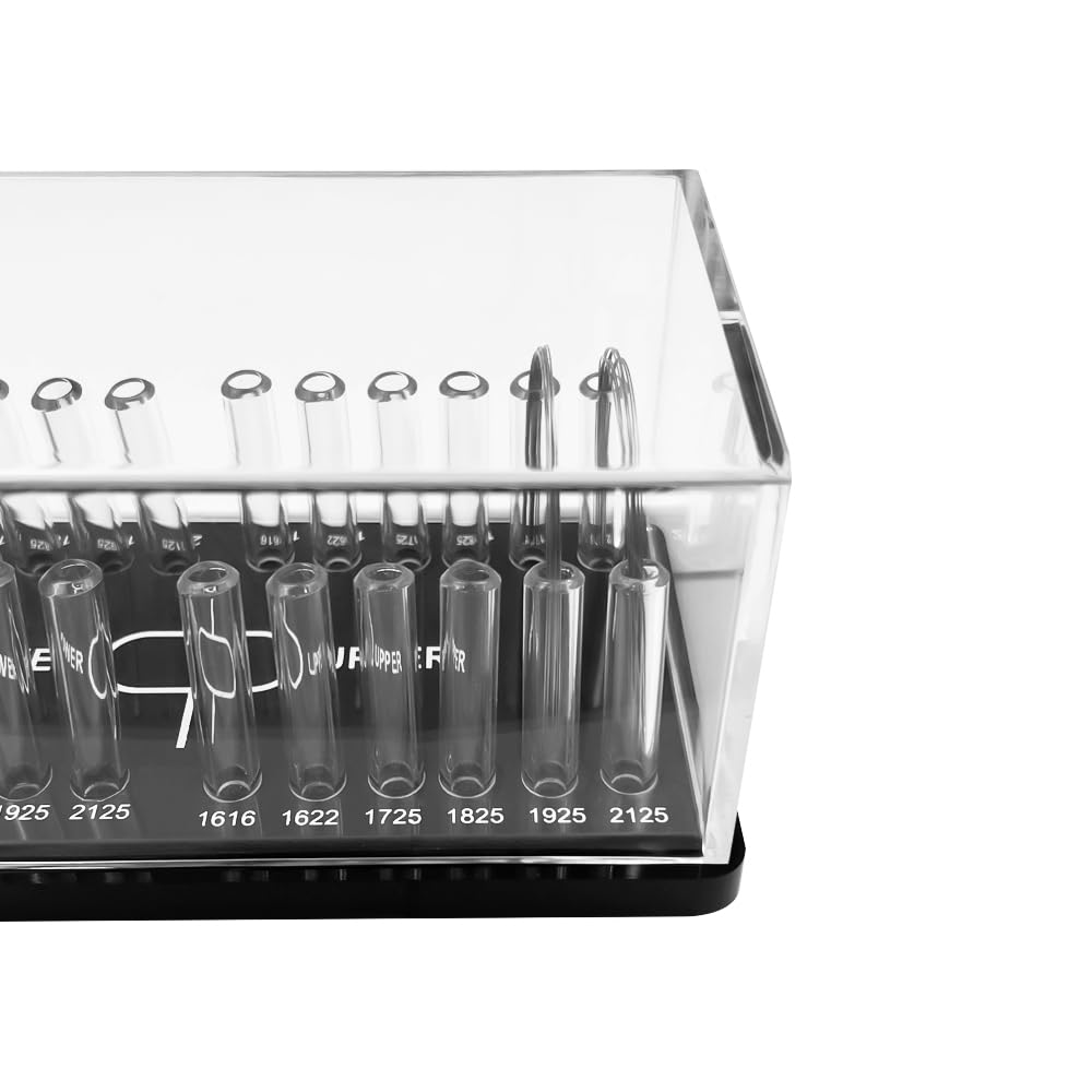 Dental Acrylic Archwire Organizer, YOUYA DENTAL Multi-functional Orthodontic Arch Wire Box Dental Resin Shelf Placement with Lid for Dental Clinic Arrange and Store Orthodontic Arch Wires Use (Square)