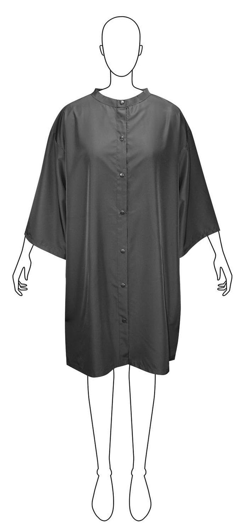 Olivia Garden Waterproof Salon Smock with Zipper – Anti-Static Nylon Cape with Pockets & Adjustable Strap for Pros