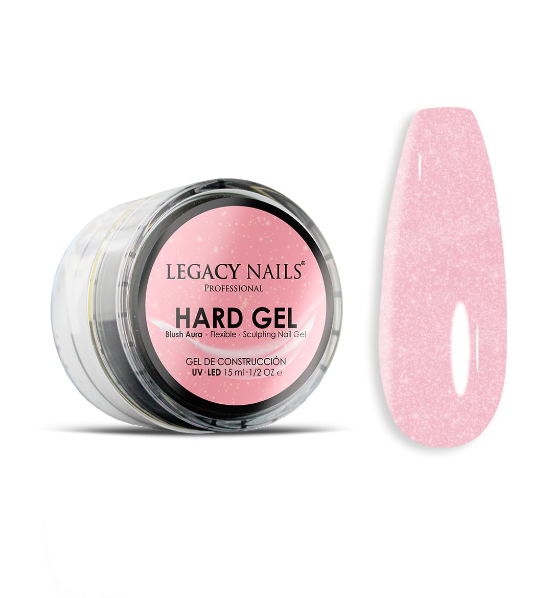 Legacy Nails Hard Builder Gel - Sculpt And Build Nail Extensions - Improve Damaged or Weak Nails - Lightweight, Strong and Long-wear - Professional Quality (Susy)
