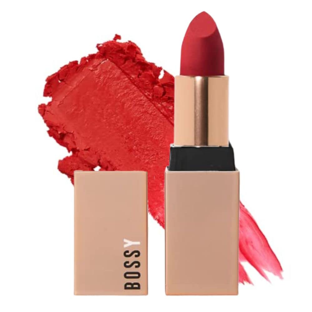 Vegan Lipstick for Women - Matte, Long-Lasting Hydrating Formula with Vitamin E & Watermelon Seed Oil | Ambitious Red Color