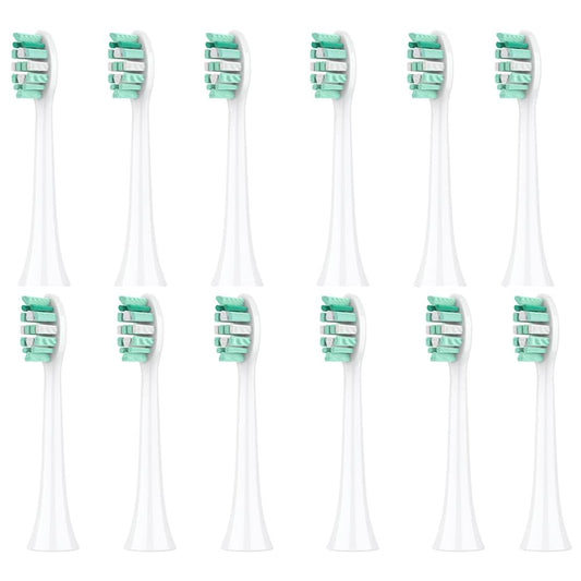 Toothbrush Heads Compatible with Philips Sonicare- Click-On Design - 12 Pack Replacements with Soft Dupont Bristles - Deep Clean Performance