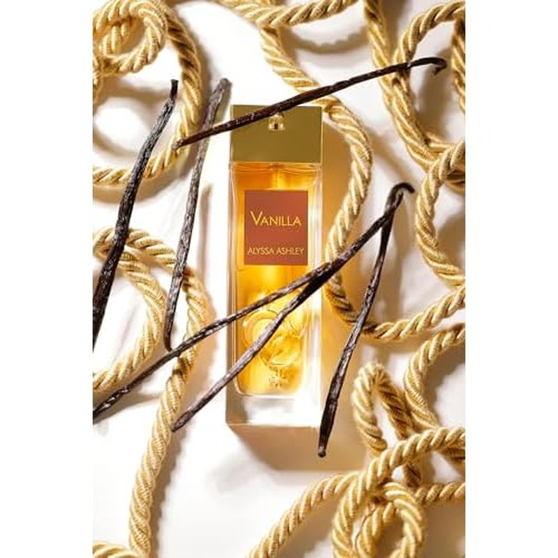 Alyssa Ashley Vanilla - Vanilla Perfume for Women with Caramel and Musk - Elegant Perfumes for Women - Vanilla Fragrances for Romatic Moments - 3.4 oz