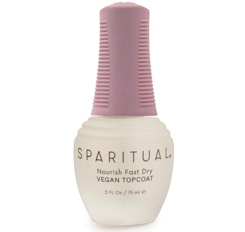 SpaRitual Nourish Fast Dry Topcoat - Vegan Quick Dry Nail Polish Protector | 0.5 fl oz
