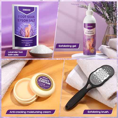 foot salt set Foot Soak with Epsom Salt - For Toenail Repair, Athletes Foot, Softens Calluses, Soothes Sore & Tired Feet¡¦