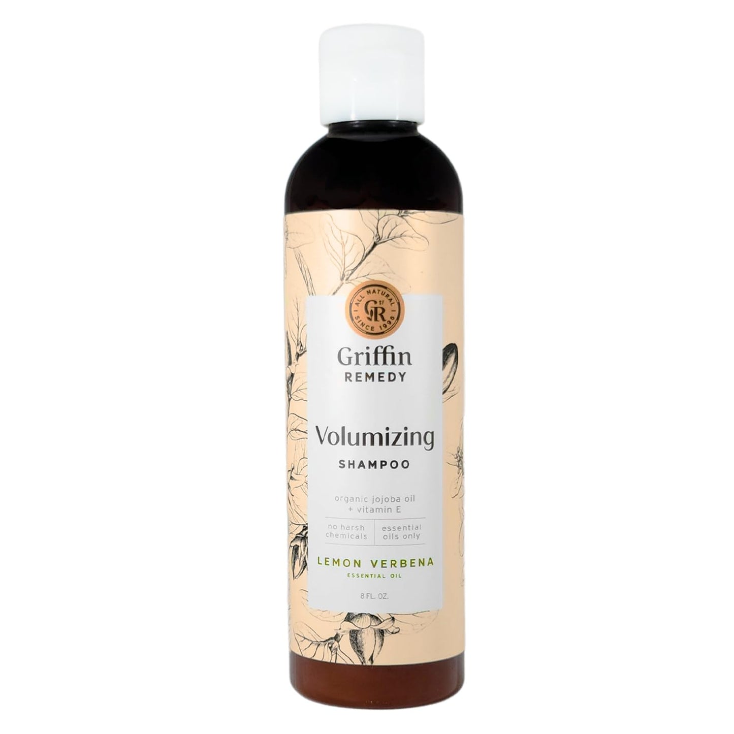 Griffin Remedy Volumizing Shampoo - Sulfate-Free Formula with Jojoba Oil & Vitamin B Complex | 8oz for Fine Hair
