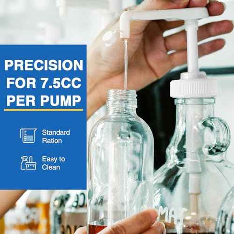 2 Pack Leak Proof Gallon Jug Pump Dispenser, 38-400 Pump for Gallon Jug - Lotion Gallon Shampoo Pump Top Replacement, 7.5cc Per Pump Fits 1 Gallon Bottle 64oz 128oz Shampoo Laundry Containers