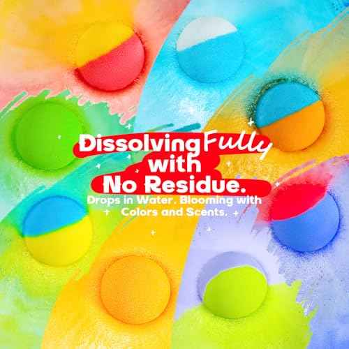 64 Pack Natural Bath Bombs Bulk Set ? 8 Scents, Organic Ingredients, Long-Lasting Bubbles, Relaxing Gifts for Women & Men, Self-Care, Birthday, Christmas & Stocking Stuffers