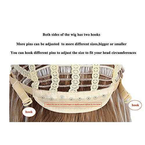 Mildiso Dark Green Wigs for Women Short Curly Wavy Bob Wig with Bangs Cute Synthetic Wig for Daily Party M073