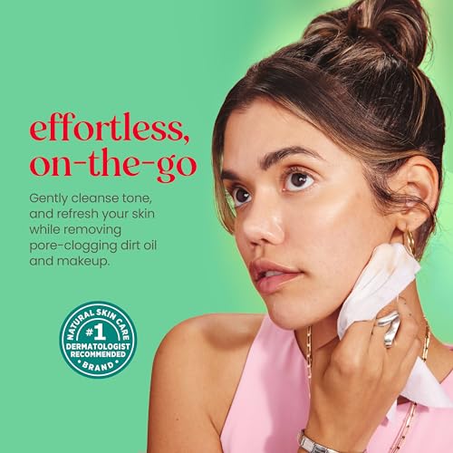 Burt's Bees Stocking Stuffers, Cucumber & Mint Face Wipes, for All Skin Types, Refreshing Makeup Remover & Facial Cleansing Towelettes, Skin Care Christmas Gifts, 30 Ct. (3-Pack)