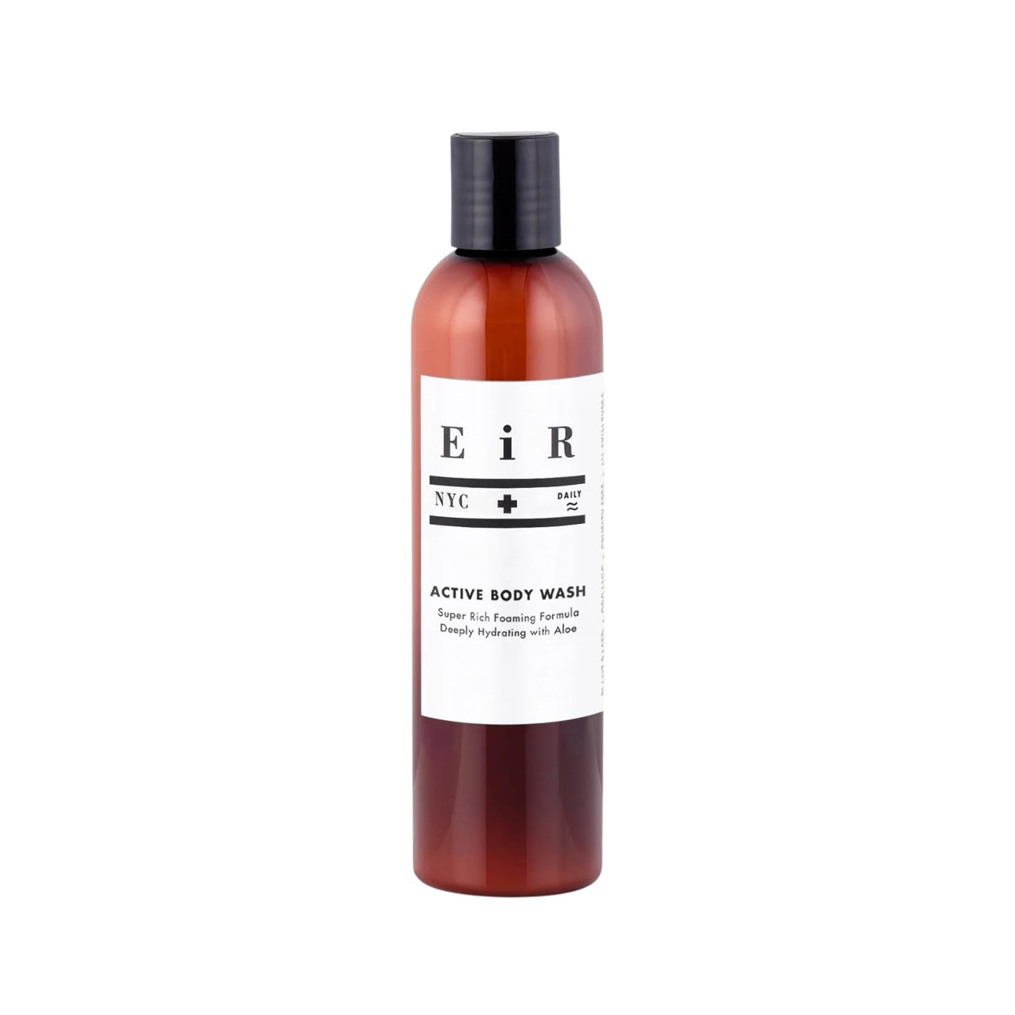 EiR NYC Active Body Wash | Hydrating Shower Gel Body Cleanser with Deeply Moisturizing Aloe Leaf & Olive Oil | Notes of Sage, Rosemary & Lemongrass All Natural | Sulfate, Phthalate & Paraben Free 8oz