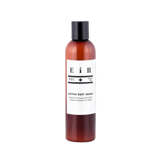 EiR NYC Active Body Wash | Hydrating Shower Gel Body Cleanser with Deeply Moisturizing Aloe Leaf & Olive Oil | Notes of Sage, Rosemary & Lemongrass All Natural | Sulfate, Phthalate & Paraben Free 8oz