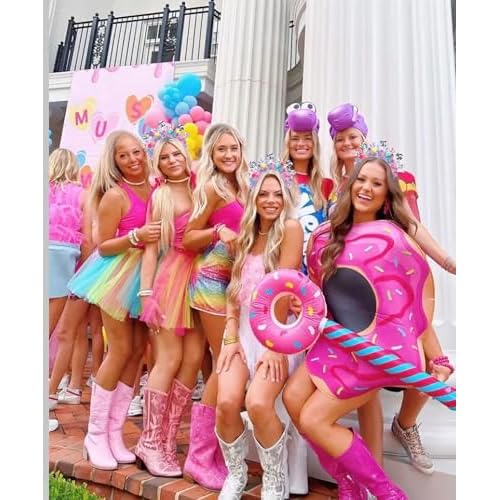 NVENF Candy Headband Costume Accessories Christmas Candy Cane Lollipop Headbands Halloween Holiday Christmas Outfit for Women