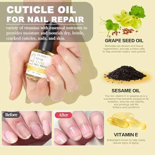 Gel Polish Remover, Gel Remover Kit Includes Cuticle Oil and Nail Polish Remover Tool No Soaking or Wrapping Removes Gel Polish in 2-5 Minutes