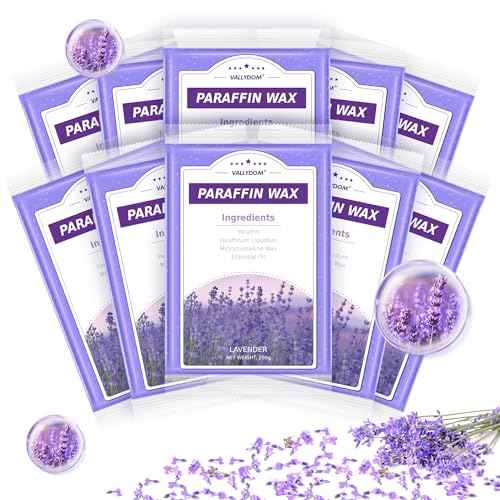 Paraffin Wax Refills, 10 Pack 200g Lavender Scented Paraffin Wax Blocks for Paraffin Bath, Paraffin Wax Machine Refills for Hand Feet Dry Skin,Rrelieves muscle fatigue, Hydration and nourish