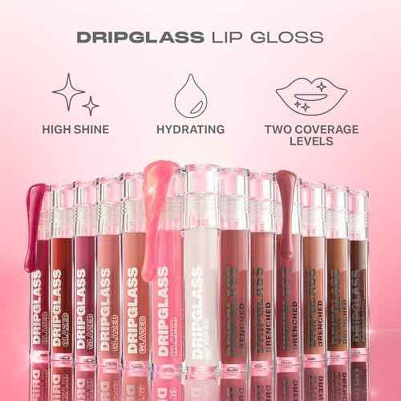 MORPHE Dripglass High Shine Lip Gloss - Semi-Sheer or Full Coverage Lip Color with Glass-Like Shine and Nonsticky Finish - Infused With Squalane & Vitamin E - Opalescent Orchid (0.13 Fl Oz)