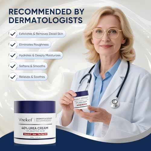 Urea Cream 40 Percent for Feet Maximum Strength, Urea Cream 40% Plus Salicylic Acid 2%, Foot & Hand Cream for Dry Cracked
