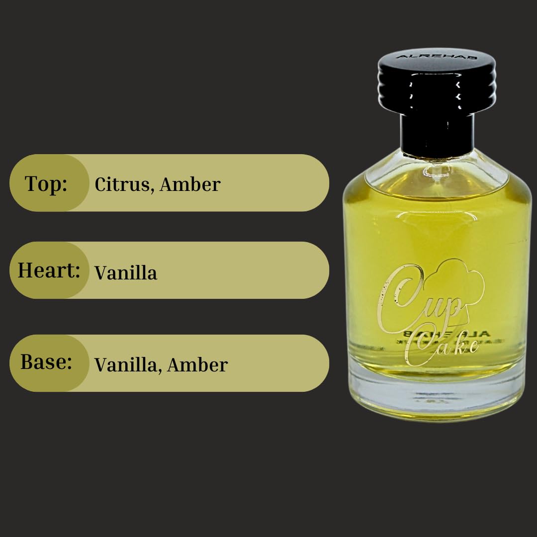 Al-Rehab Cupcake Eau De Parfum for Women - Sweet & Cozy 100ML | Long-Lasting Citrus, Amber & Vanilla Notes