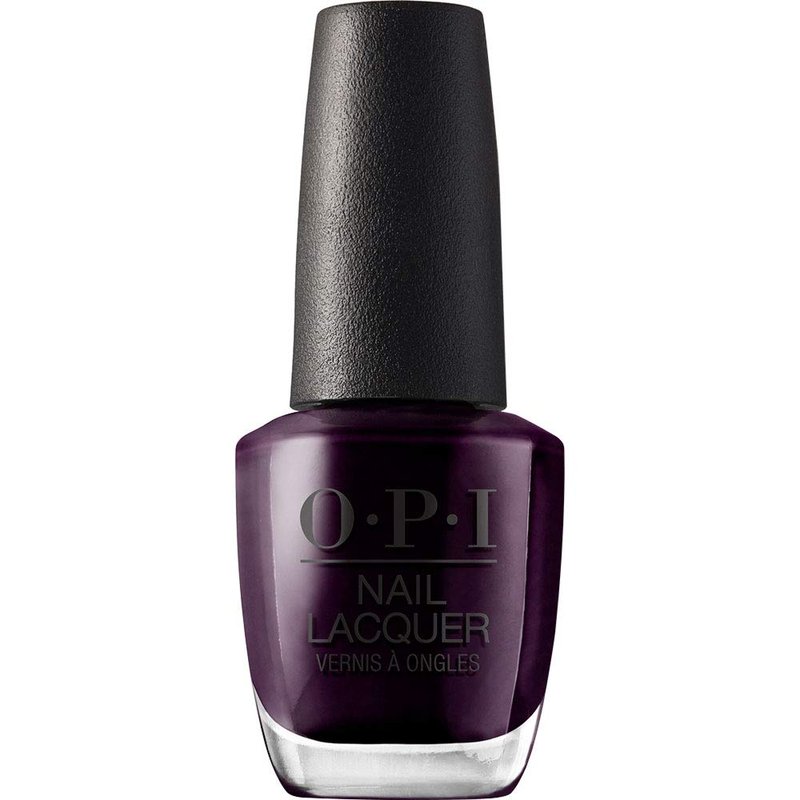 OPI Nail Lacquer O Suzi Mio | Opaque Dark Purple Crème Chip Resistant Nail Polish | Fast Drying, Streak Free