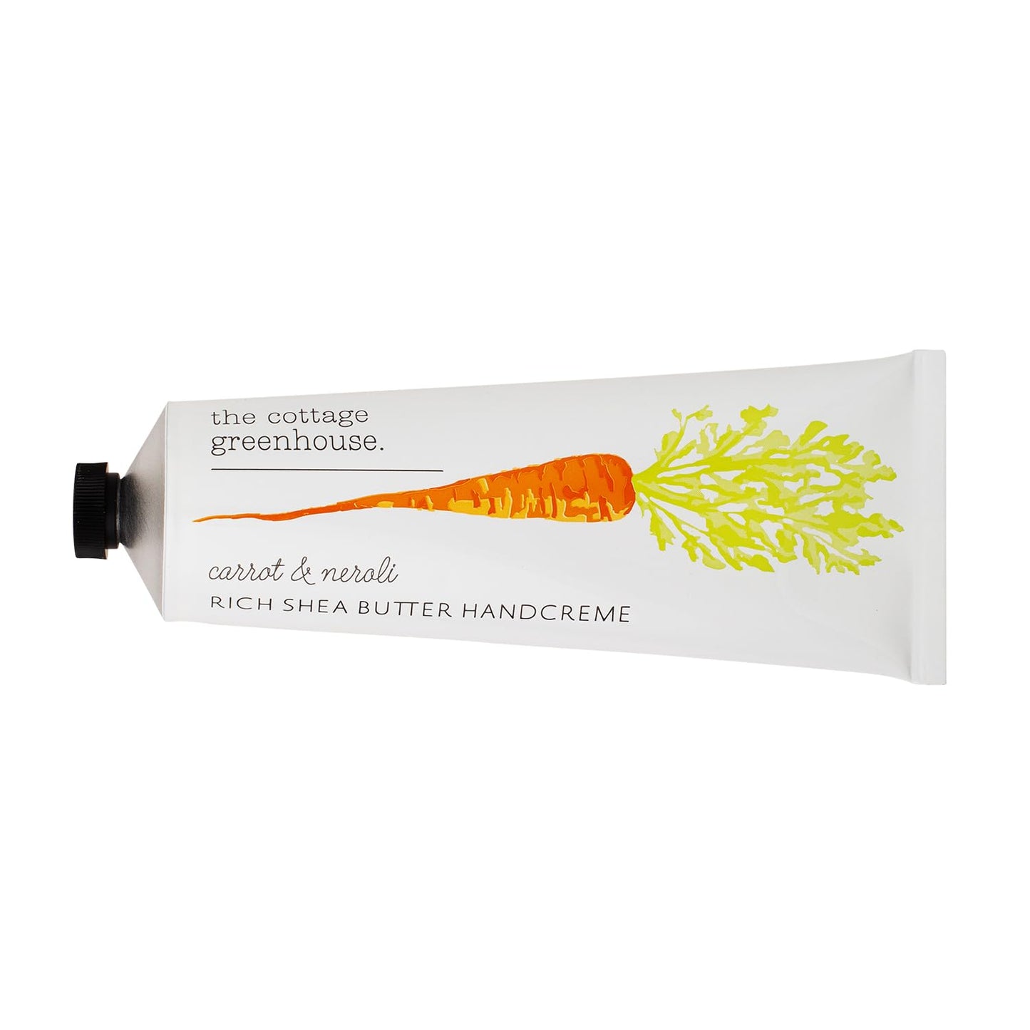 The Cottage Greenhouse Carrot & Neroli Hydrating Hand Cream, 4 oz., Luxury Moisturizing Lotion for Women for Soft Skin, Everyday Purse Essentials