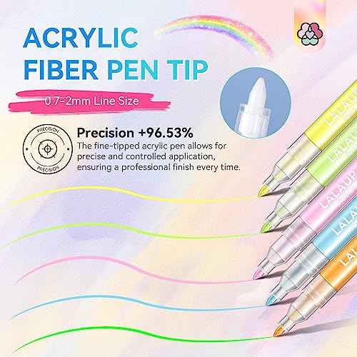 Saviland 12 Colors Nail Art Pens Set - 3D Nail Polish Pens Acrylic Paint Pens Nail Markers for Nail Art Drawing Painting Nail Point Dotting Liner Pen Manicure Tools Nail Design Kit Home Nail Salon DIY