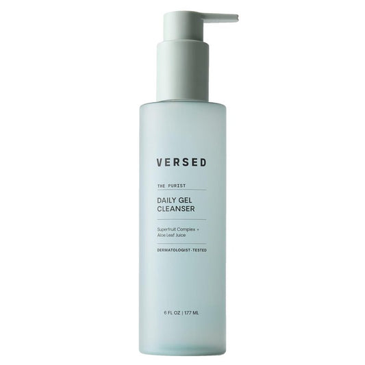 Versed Daily Antioxidant Gentle Face Cleanser - Moisturizing Gel Wash for Sensitive Skin | 6 Fl Oz