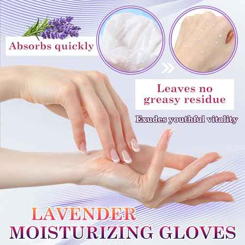 6 Pairs Hand Masks Moisturizing Gloves, Hydrating Hand Mask Moisturizer Gloves Care for Dry Cracked Hands, Smooth Long Lasting Soft Firming Hand Mask Gift Set for Men Women£¨A