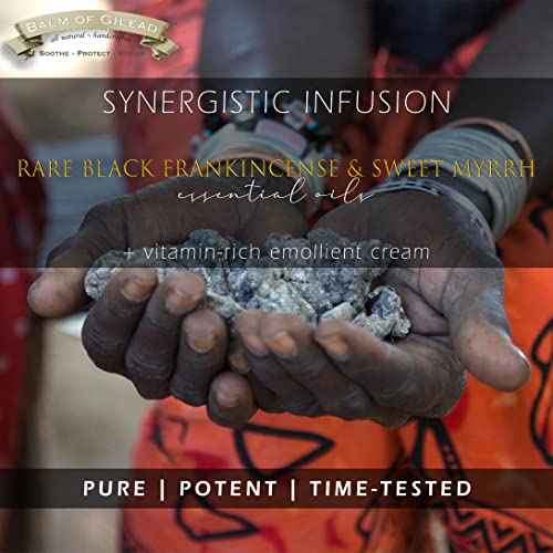 BALM OF GILEAD Foot Healing Cream ? Frankincense & Sweet Myrrh Moisturizer for Sensitive Skin - Relieving Foot Therapy & Diabetic Skin Healing - Deeply Nourishing & Synergistic Cream