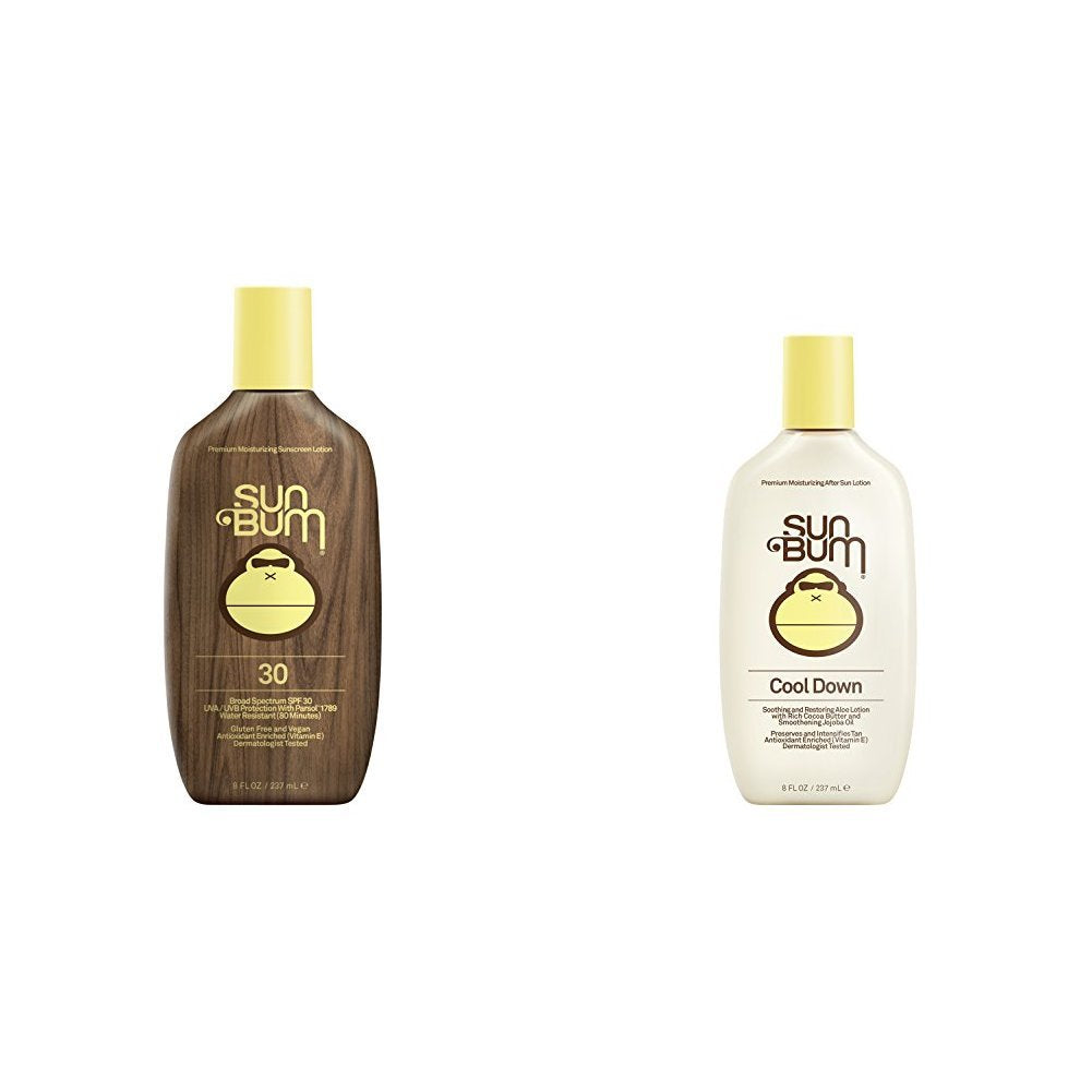 Sun Bum Original Sunscreen Lotion, SPF 30 and Cool Down Hydrating After Sun Lotion