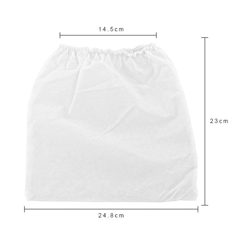 10 Pieces White Non-Woven Nail Art Dust Suction Collector Nail Suction Dust Collector Pouches Replacement Bag for Nail Art Equipment