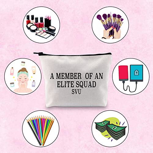 TV Show Inspired Gift A Member of An Zipper Pouch Makeup Bag for Fans Women(MEMBER SQUAD SVU)